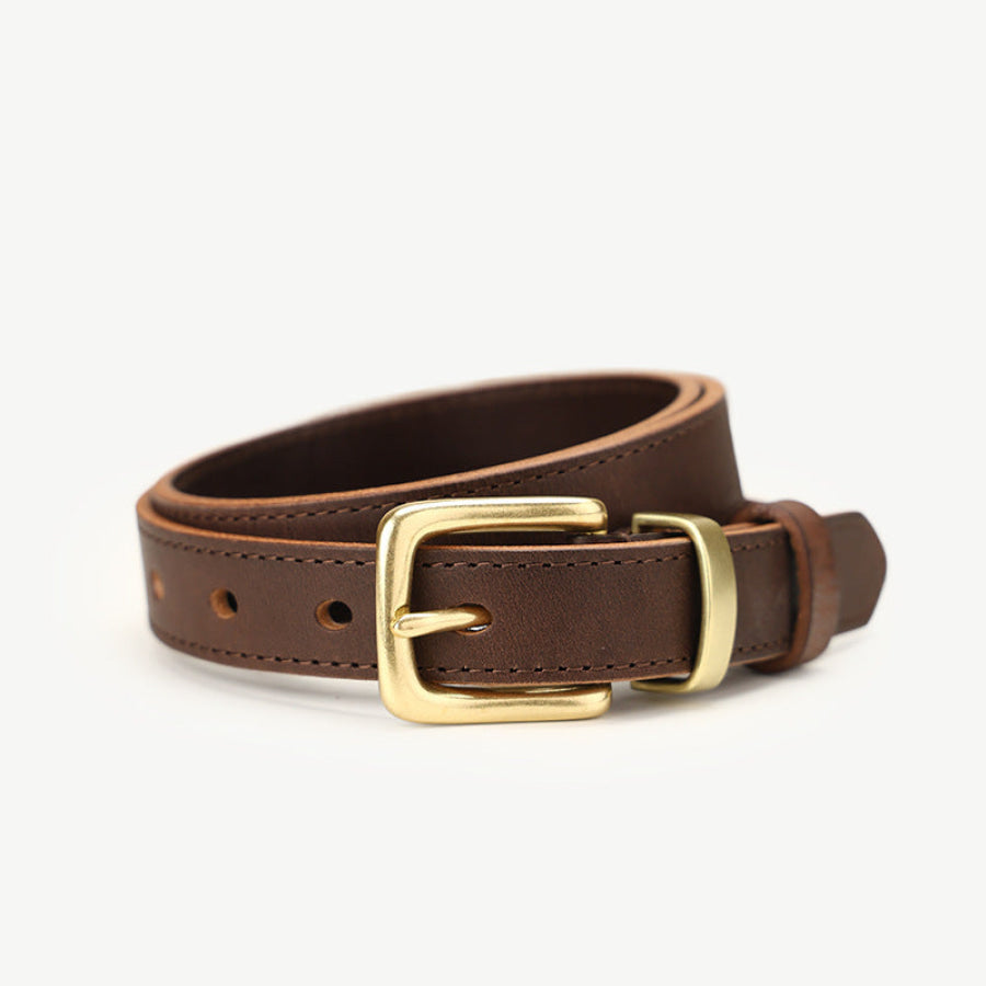 Adjustable Fit Buckle Belt Chocolate / One Size Apparel and Accessories