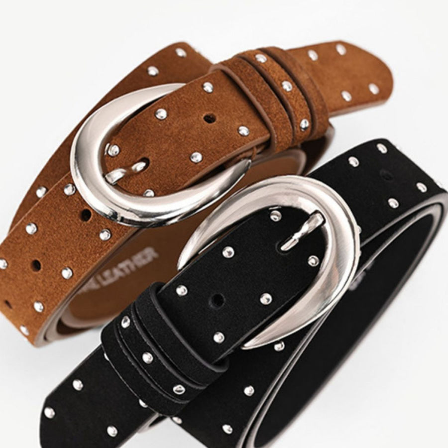 Adjustable Fit Studded Belt Apparel and Accessories