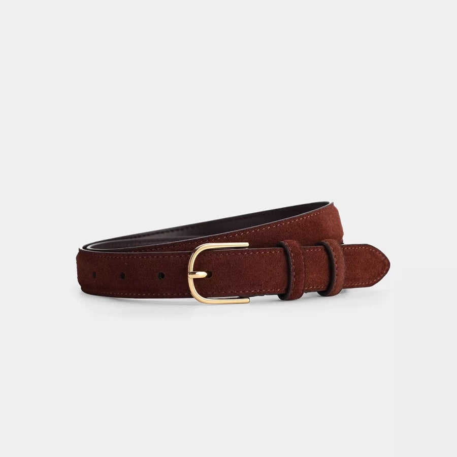 Adjustable Golden Buckle Belt Apparel and Accessories