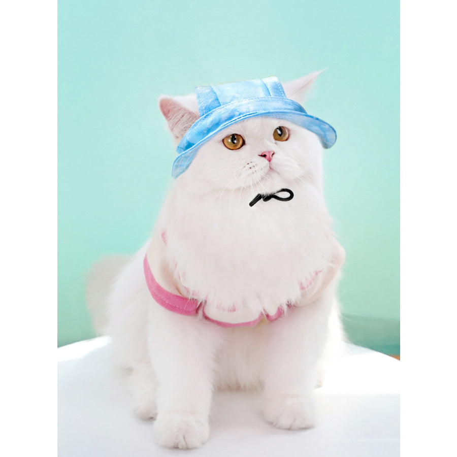 Adjustable Pet Visor Hat Bucket Hat Blue / S Apparel and Accessories