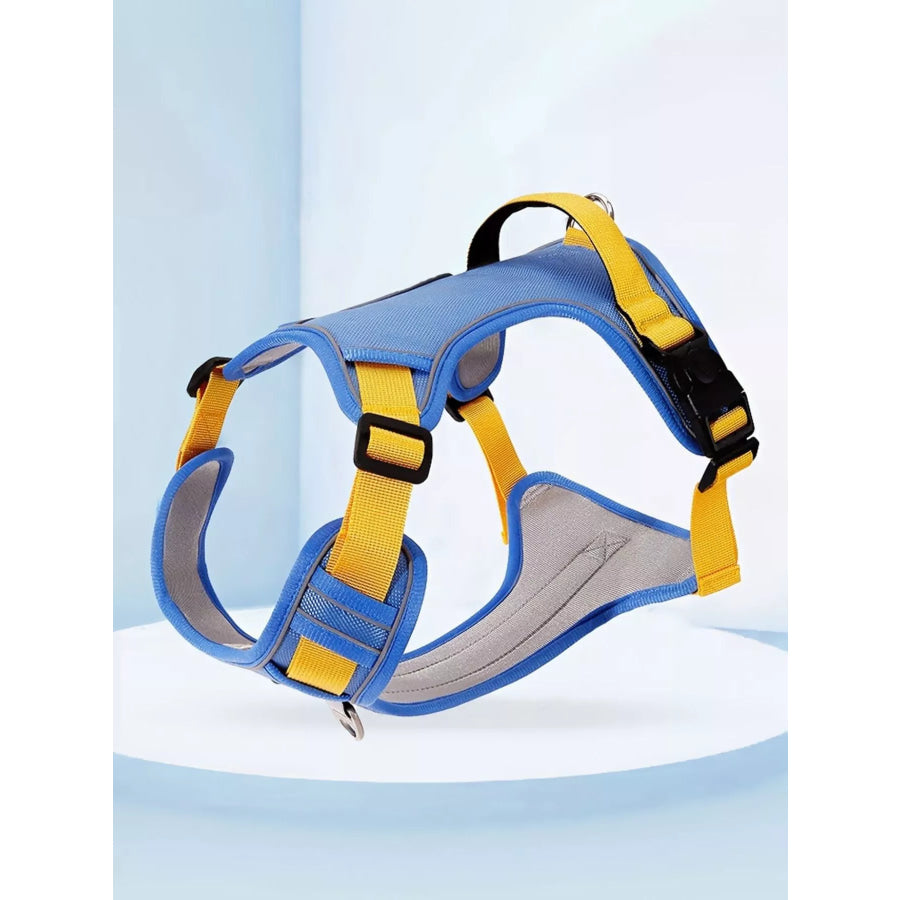 Adjustable Reflective Pet Harness Sky Blue / S Apparel and Accessories