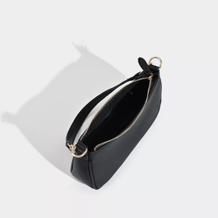 Adjustable Shoulder Strap Crossbody Bag Black / One Size Apparel and Accessories