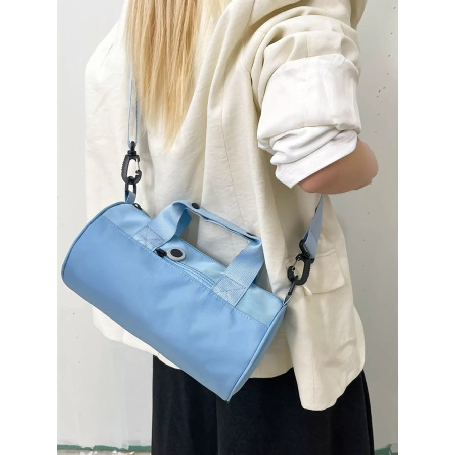 Adjustable Strap Barrel Crossbody Bag Apparel and Accessories
