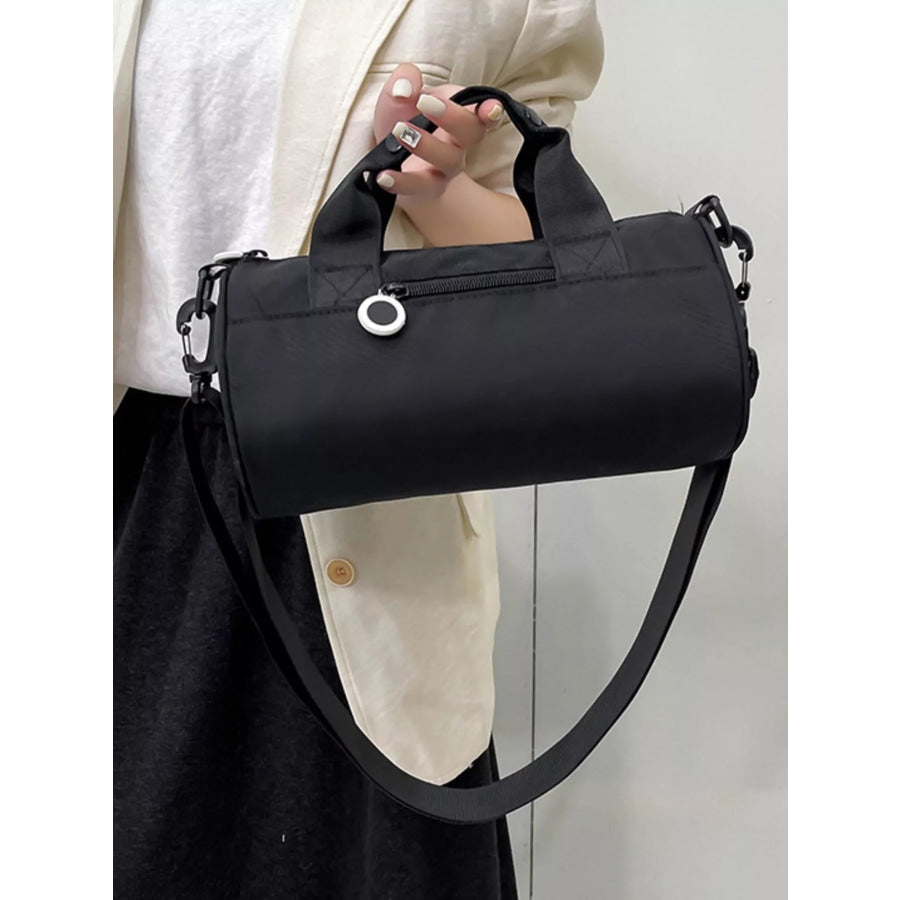 Adjustable Strap Barrel Crossbody Bag Apparel and Accessories