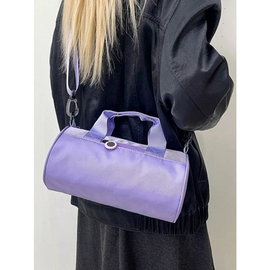 Adjustable Strap Barrel Crossbody Bag Apparel and Accessories