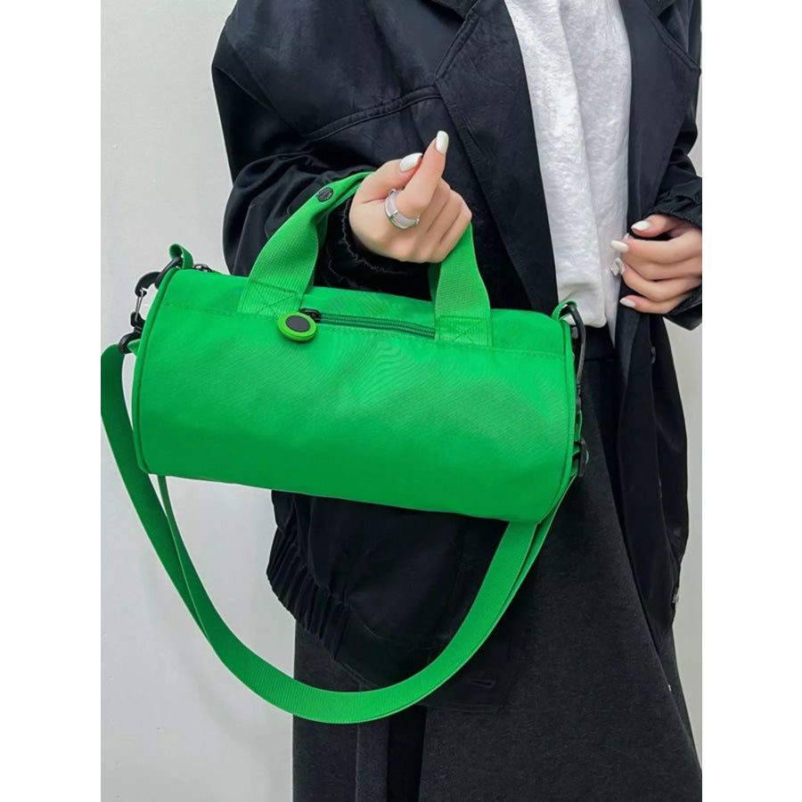 Adjustable Strap Barrel Crossbody Bag Apparel and Accessories