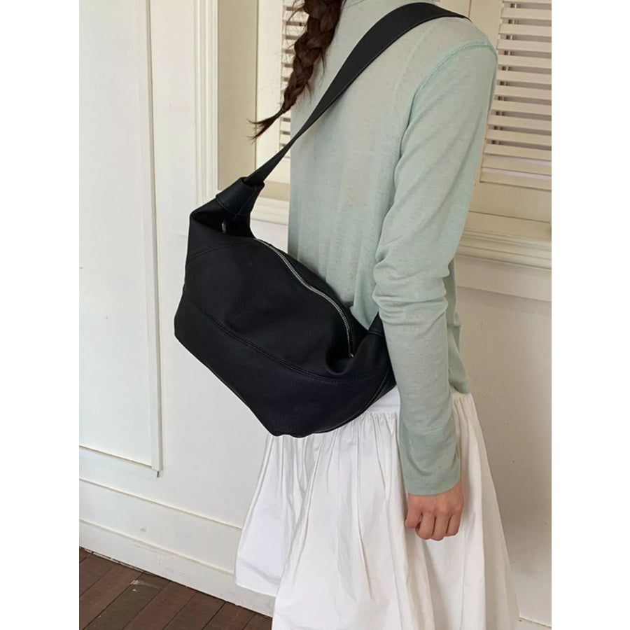 Adjustable Strap Crescent Crossbody Bag Apparel and Accessories