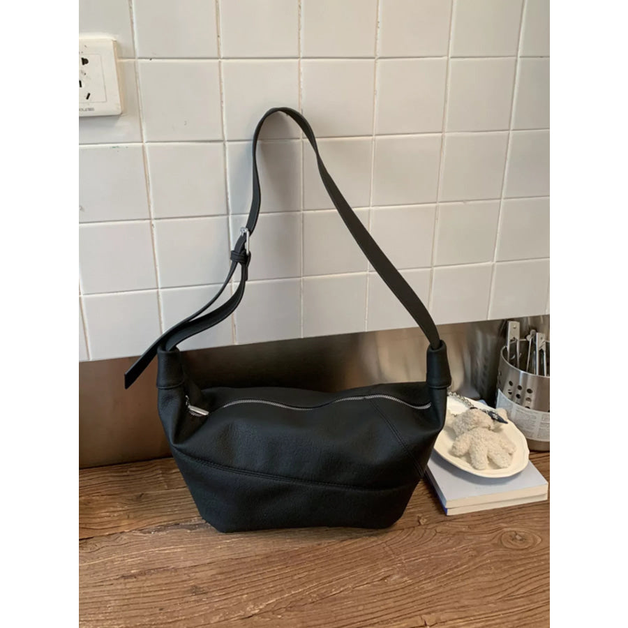 Adjustable Strap Crescent Crossbody Bag Apparel and Accessories