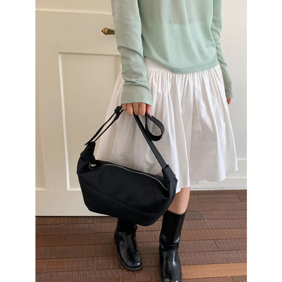 Adjustable Strap Crescent Crossbody Bag Apparel and Accessories
