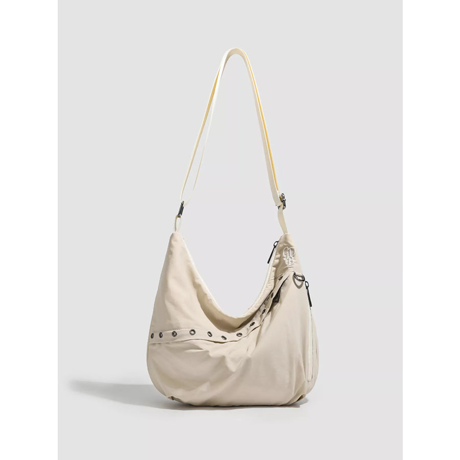 Adjustable Strap Crossbody Bag Apricot / One Size Apparel and Accessories