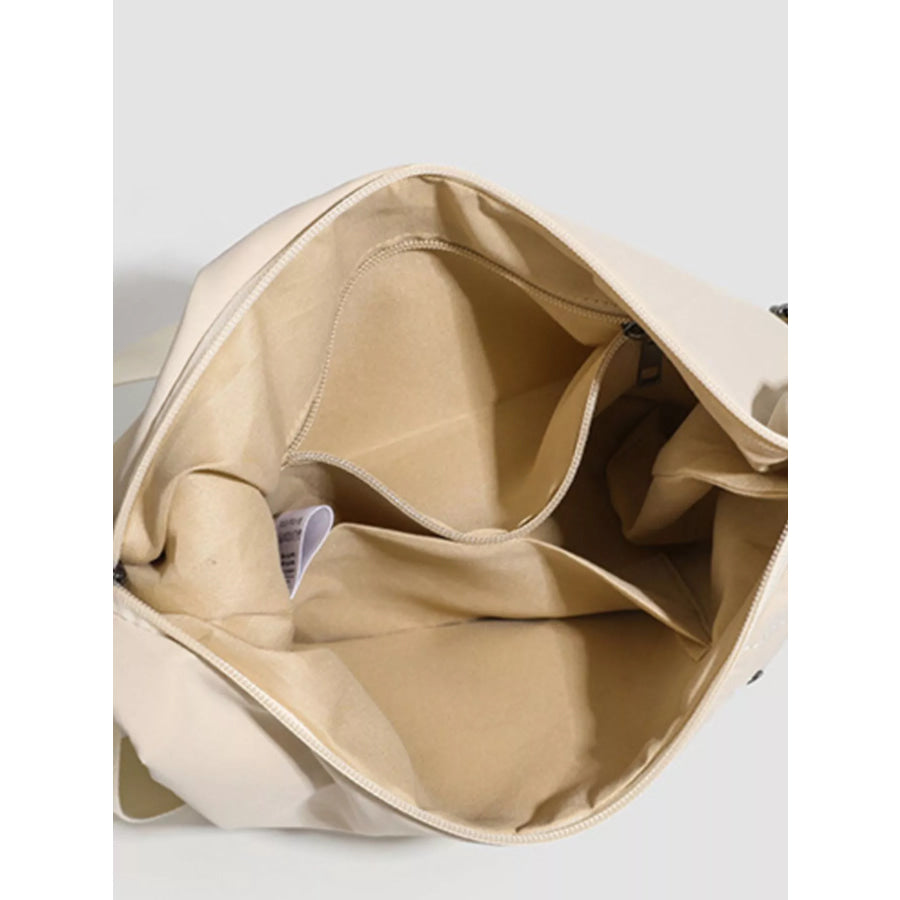Adjustable Strap Crossbody Bag Apricot / One Size Apparel and Accessories