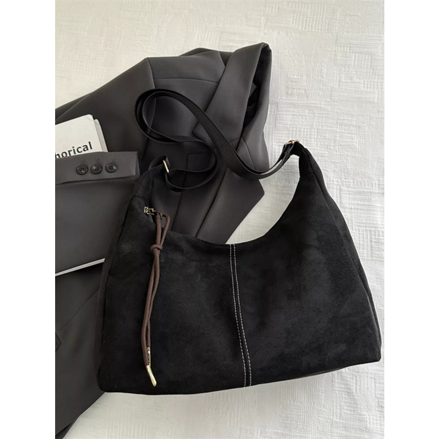 Adjustable Strap Crossbody Bag Black / One Size Apparel and Accessories