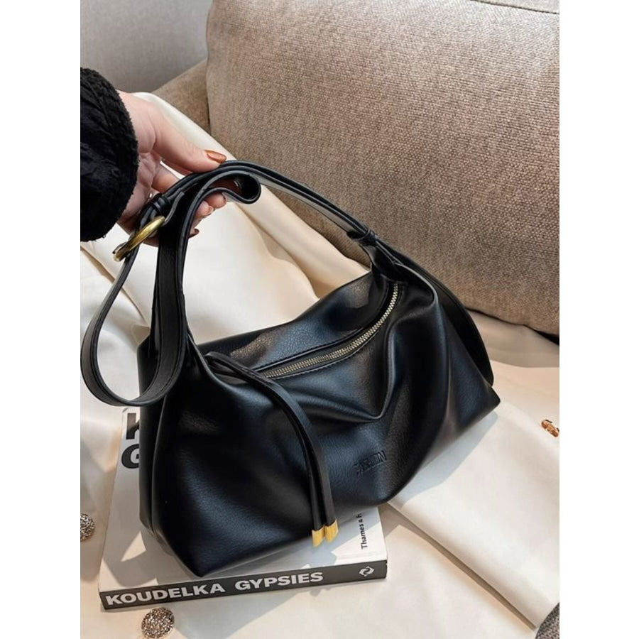 Adjustable Strap Crossbody Bag Black / One Size Apparel and Accessories