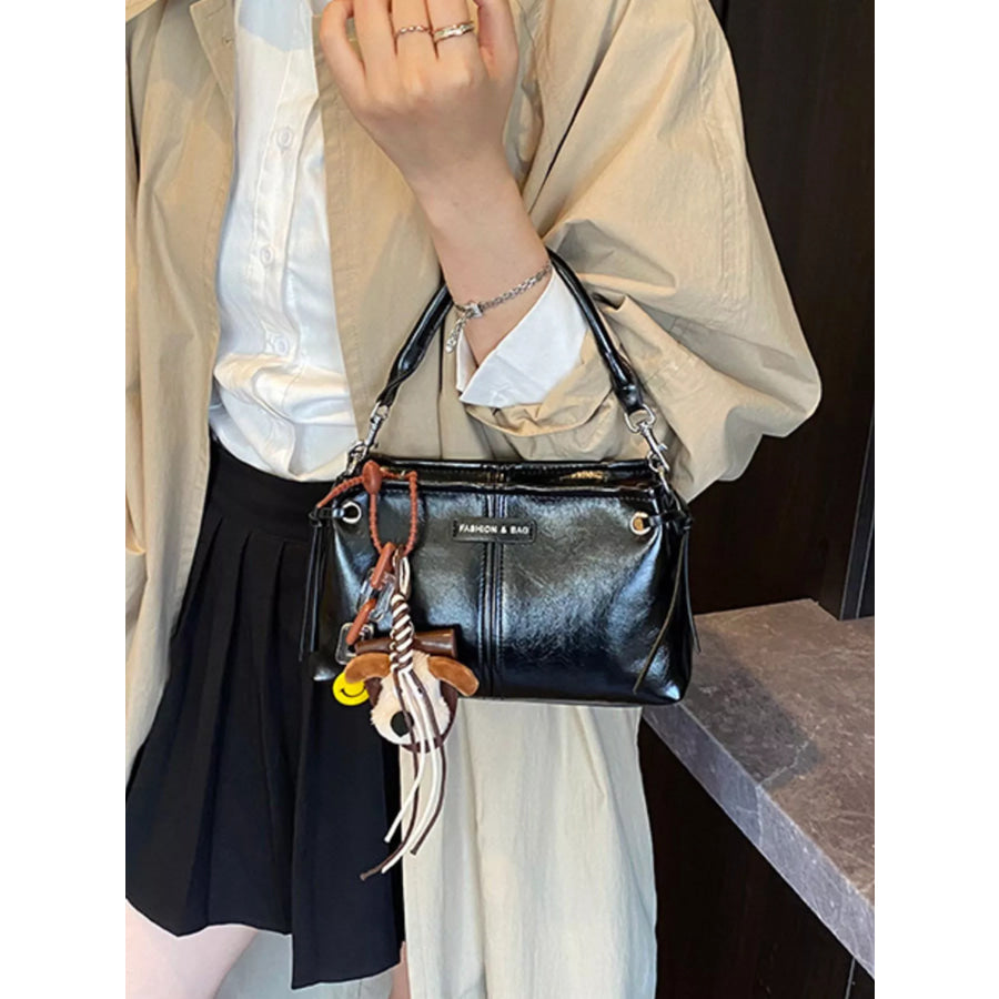 Adjustable Strap Crossbody Bag Black / One Size Apparel and Accessories