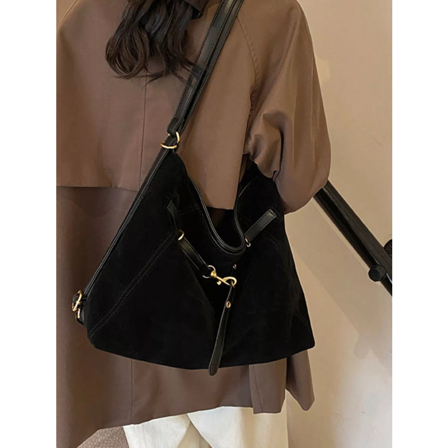 Adjustable Strap Crossbody Bag Black / ONESIZE Apparel and Accessories