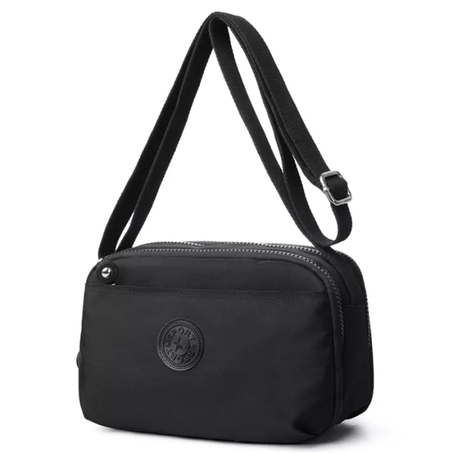 Adjustable Strap Crossbody Bag Black / ONESIZE Apparel and Accessories
