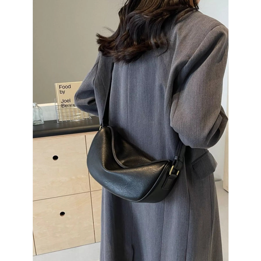 Adjustable Strap Crossbody Bag Black / onesize Apparel and Accessories