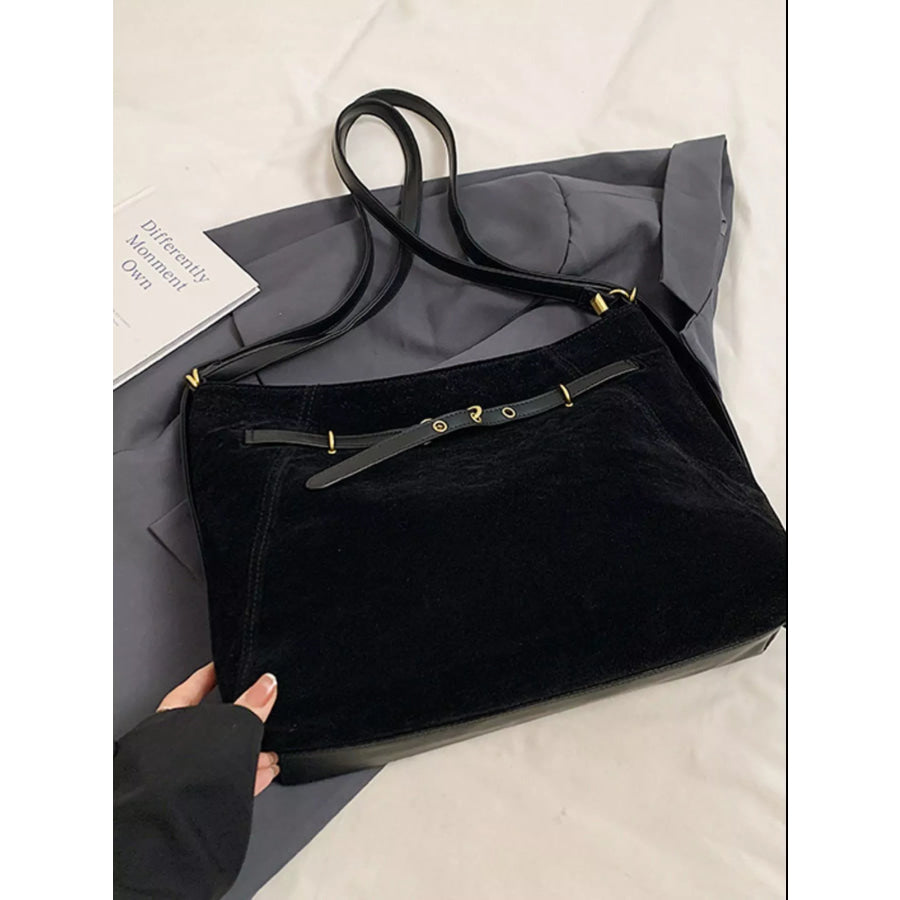 Adjustable Strap Crossbody Bag Black / ONESIZE Apparel and Accessories
