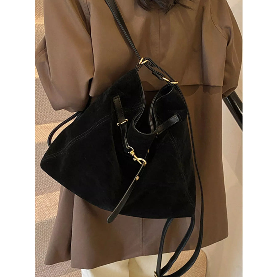 Adjustable Strap Crossbody Bag Black / ONESIZE Apparel and Accessories