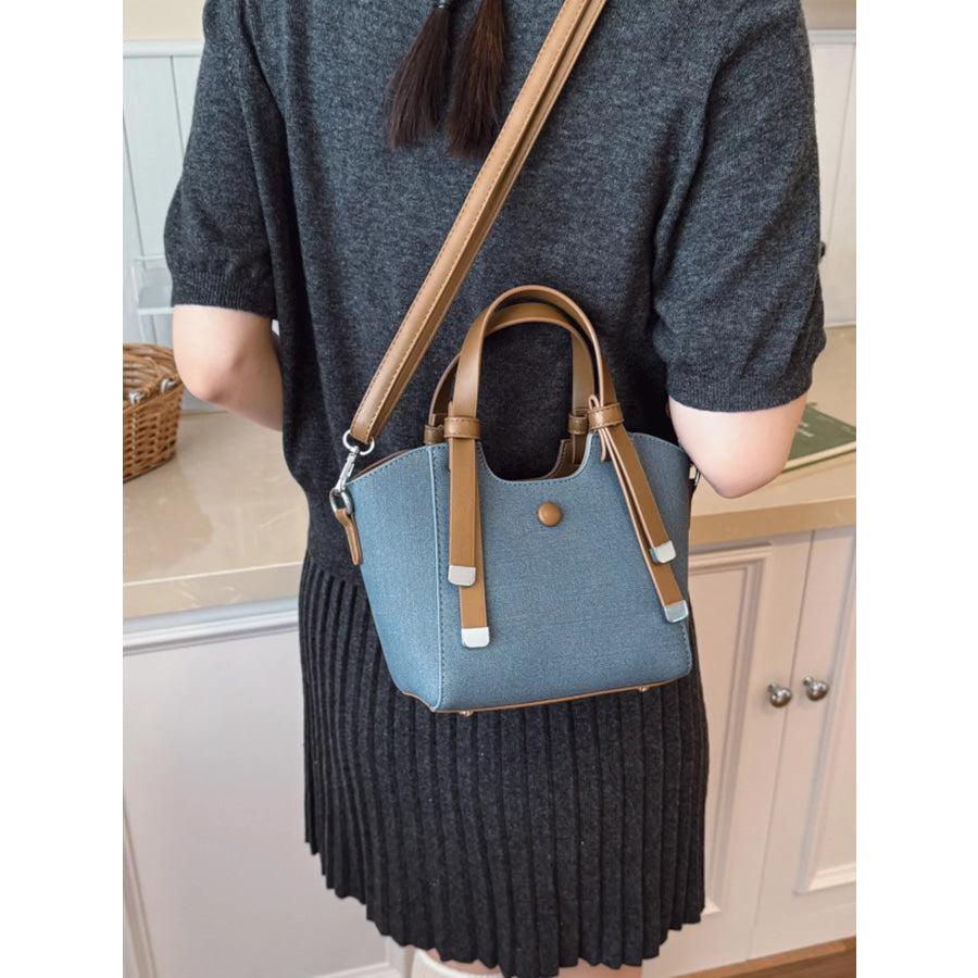 Adjustable Strap Crossbody Bag Blue / onesize Apparel and Accessories
