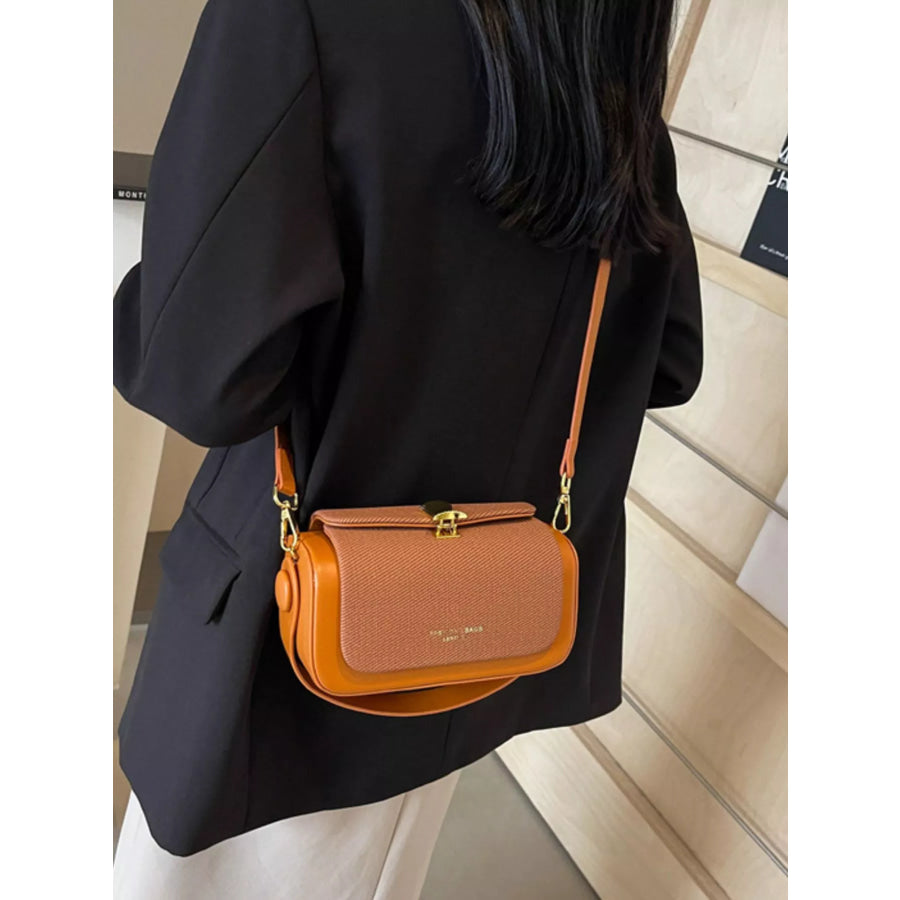 Adjustable Strap Crossbody Bag Brown / onesize Apparel and Accessories