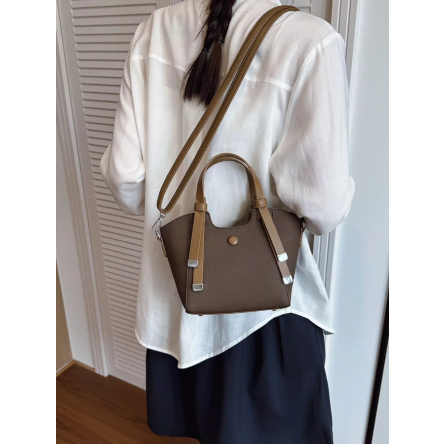Adjustable Strap Crossbody Bag Brown / onesize Apparel and Accessories
