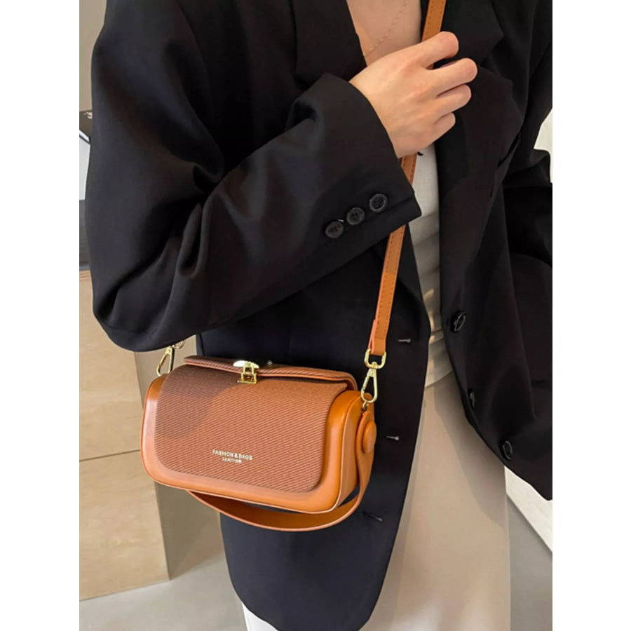 Adjustable Strap Crossbody Bag Brown / onesize Apparel and Accessories