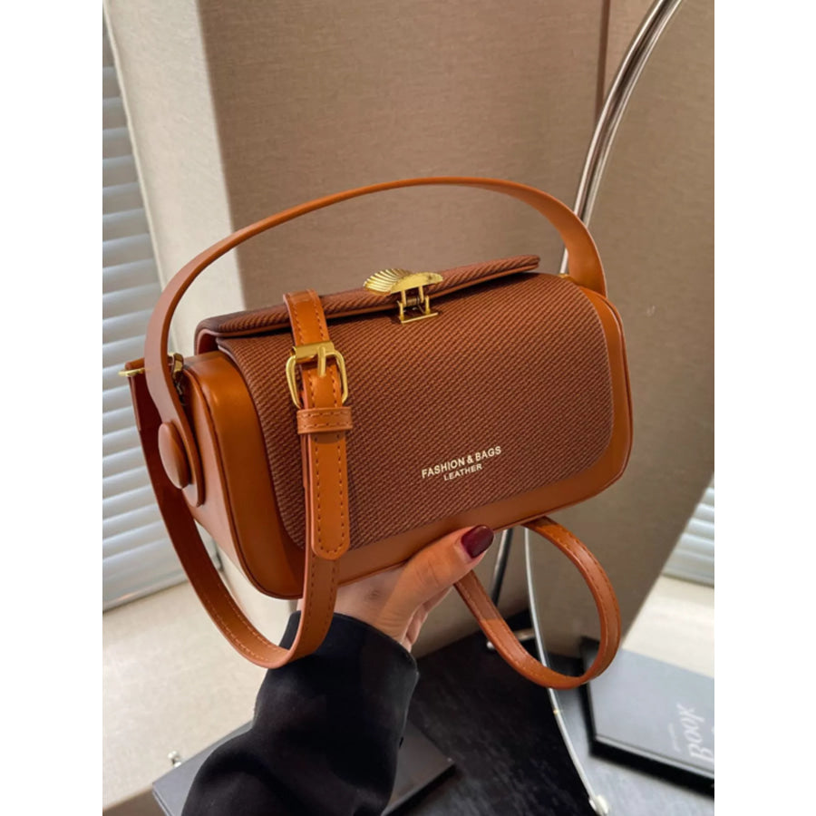 Adjustable Strap Crossbody Bag Brown / onesize Apparel and Accessories