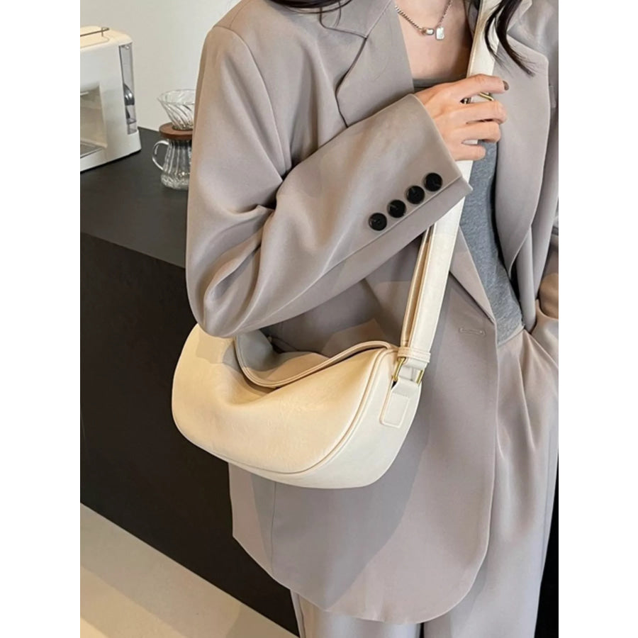 Adjustable Strap Crossbody Bag Creamy-white / onesize Apparel and Accessories