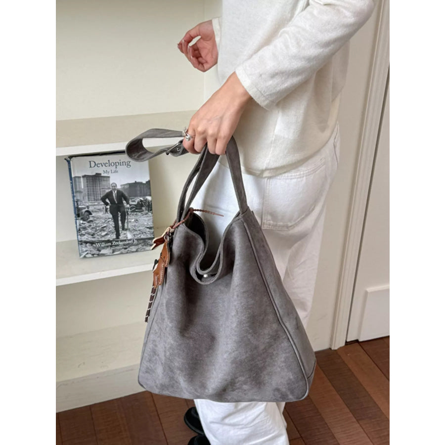 Adjustable Strap Crossbody Bag Gray / One Size Apparel and Accessories