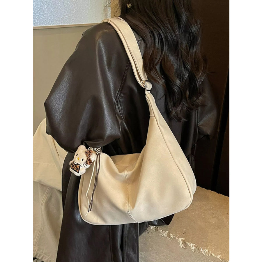 Adjustable Strap Crossbody Bag Off-white / One Size Apparel and Accessories