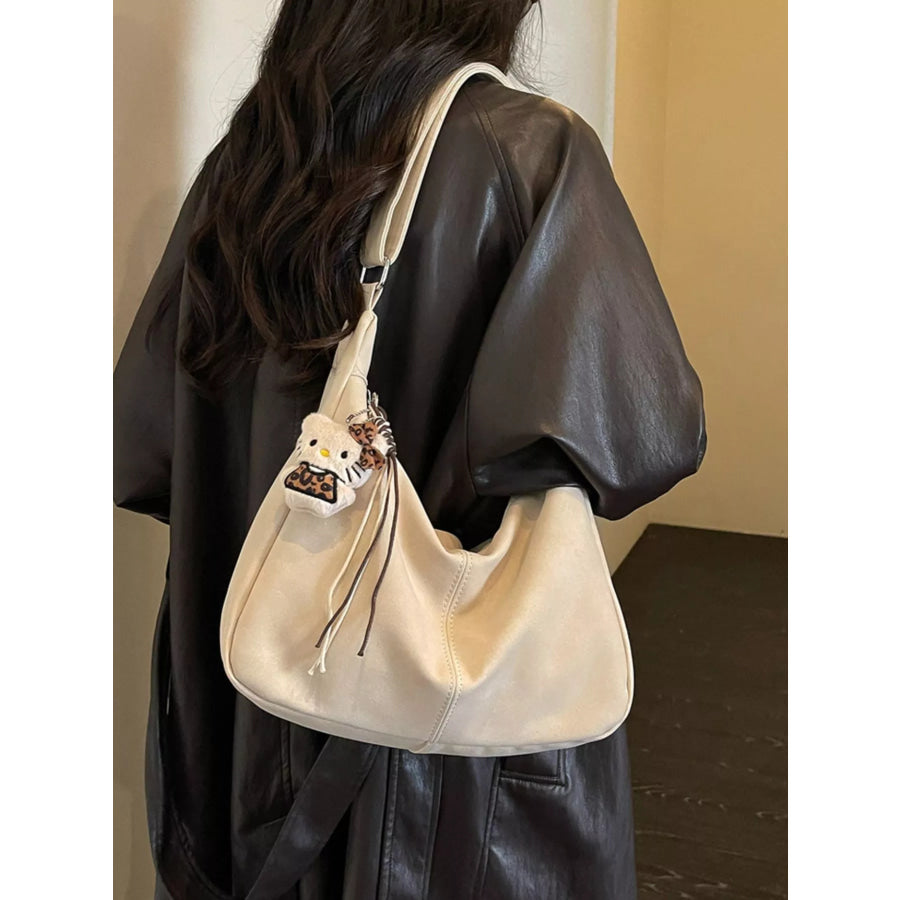 Adjustable Strap Crossbody Bag Off-white / One Size Apparel and Accessories