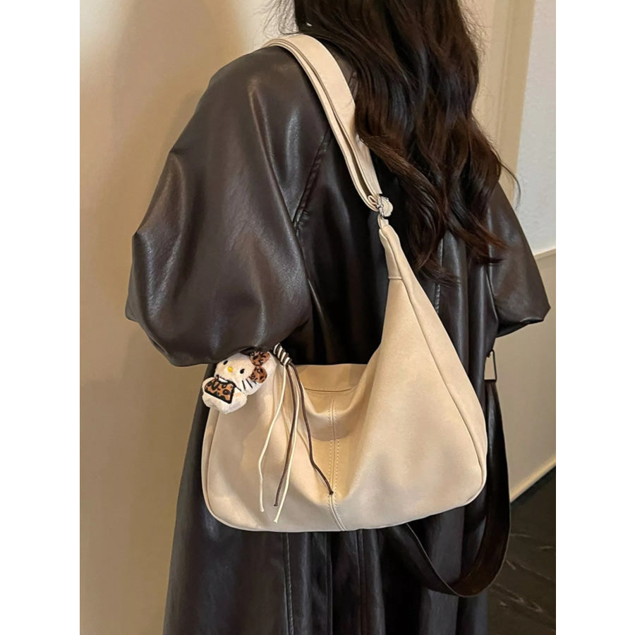 Adjustable Strap Crossbody Bag Off-white / One Size Apparel and Accessories