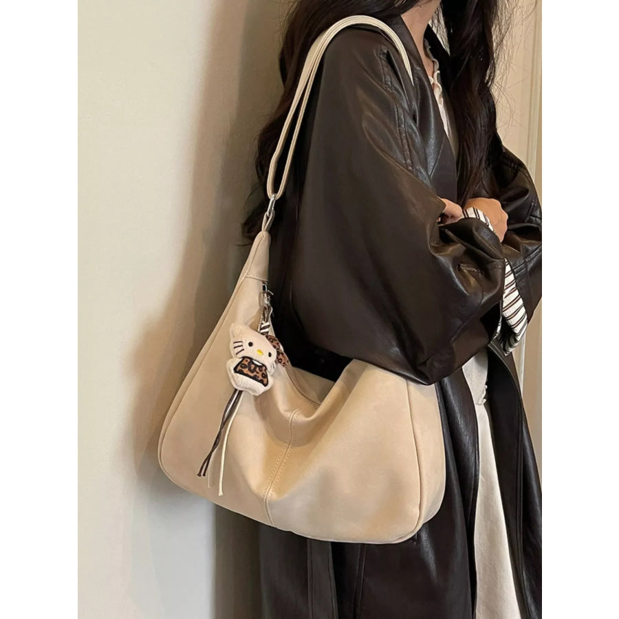Adjustable Strap Crossbody Bag Off-white / One Size Apparel and Accessories