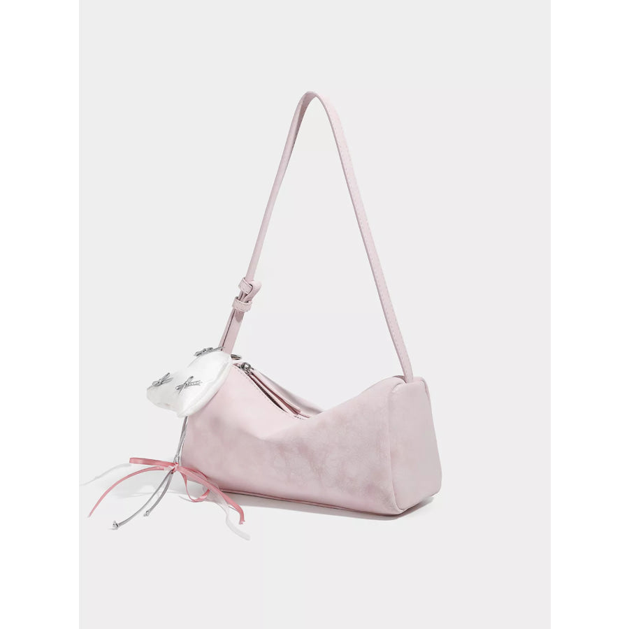 Adjustable Strap Crossbody Bag Pink / One Size Apparel and Accessories
