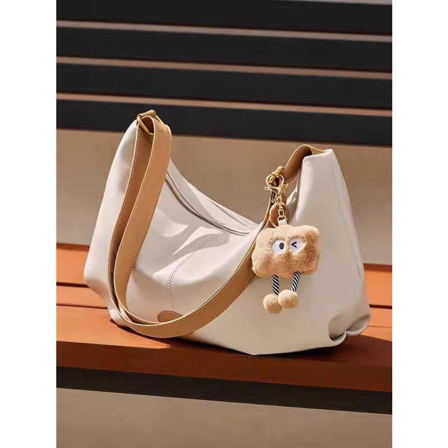 Adjustable Strap Crossbody Bag White / ONESIZE Apparel and Accessories