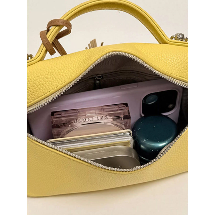 Adjustable Strap Crossbody Bag Yellow / One Size Apparel and Accessories