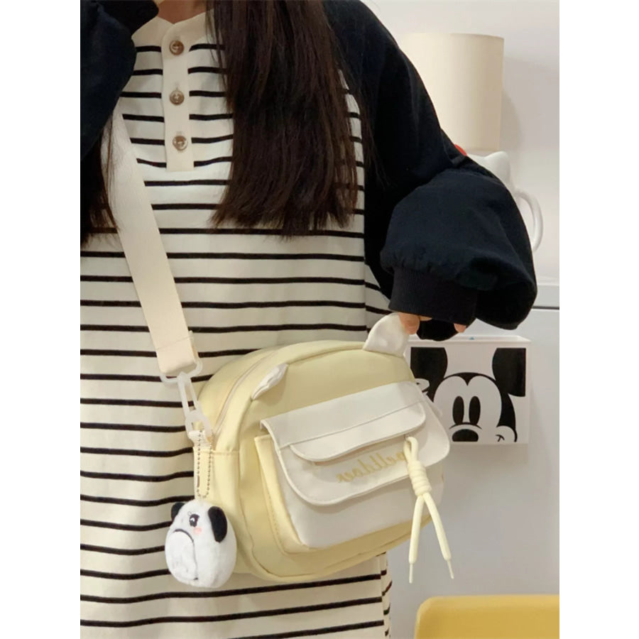 Adjustable Strap Crossbody Bag Yellow / One Size Apparel and Accessories
