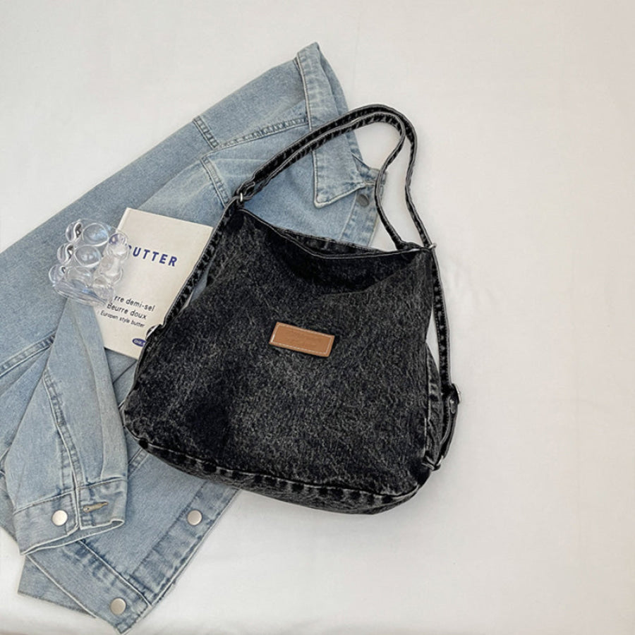 Adjustable Strap Denim Shoulder Bag Apparel and Accessories