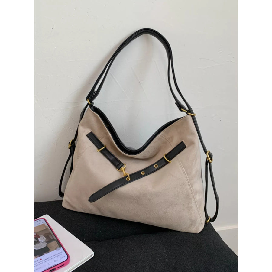 Adjustable Strap Handbag with Charm Apparel and Accessories