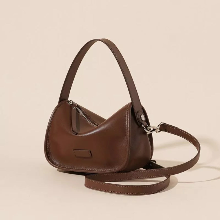 Adjustable Strap Leather Crossbody Bag Apparel and Accessories