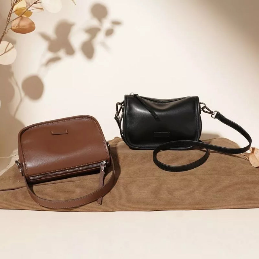 Adjustable Strap Leather Crossbody Bag Apparel and Accessories
