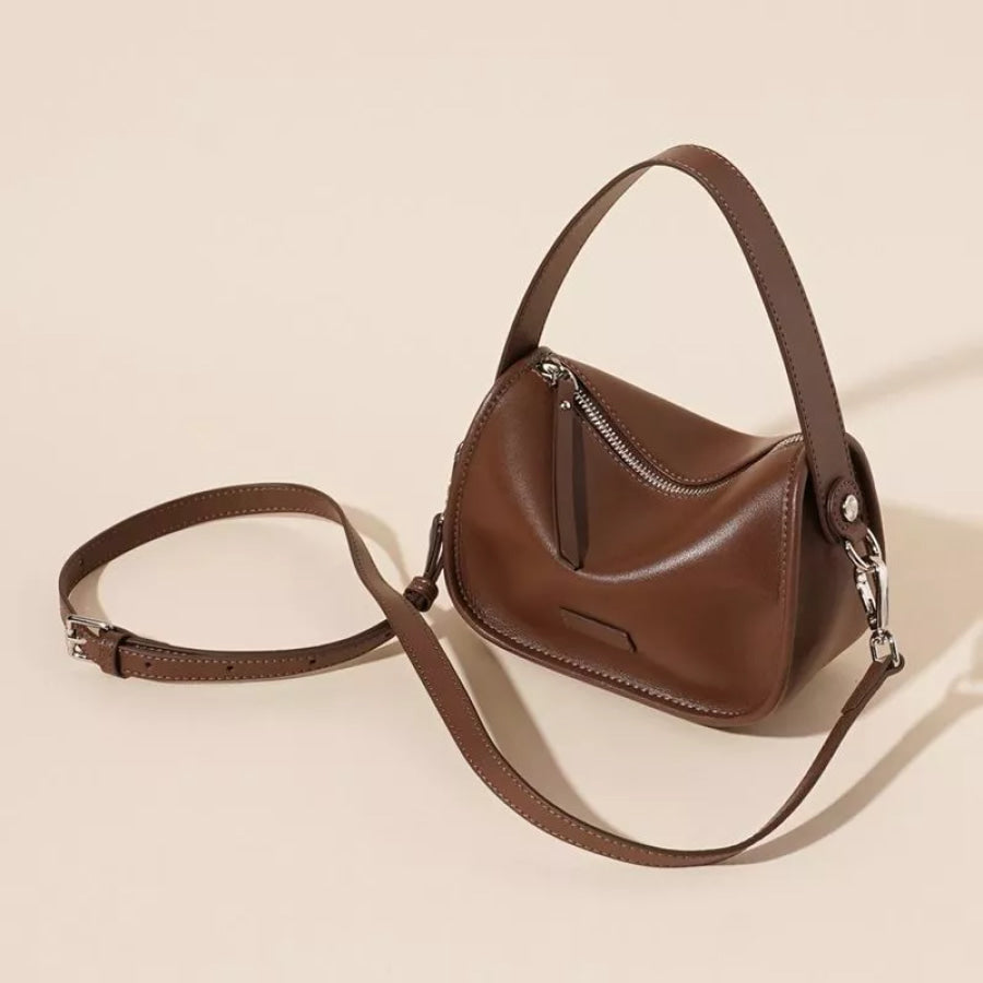 Adjustable Strap Leather Crossbody Bag Apparel and Accessories
