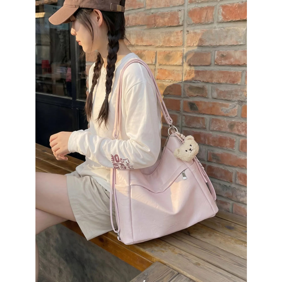 Adjustable Strap Leather Shoulder Bag Apparel and Accessories