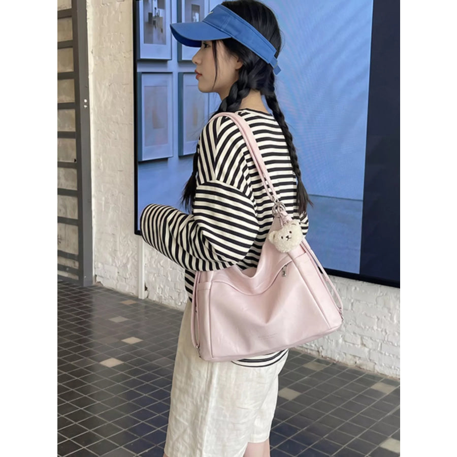 Adjustable Strap Leather Shoulder Bag Apparel and Accessories