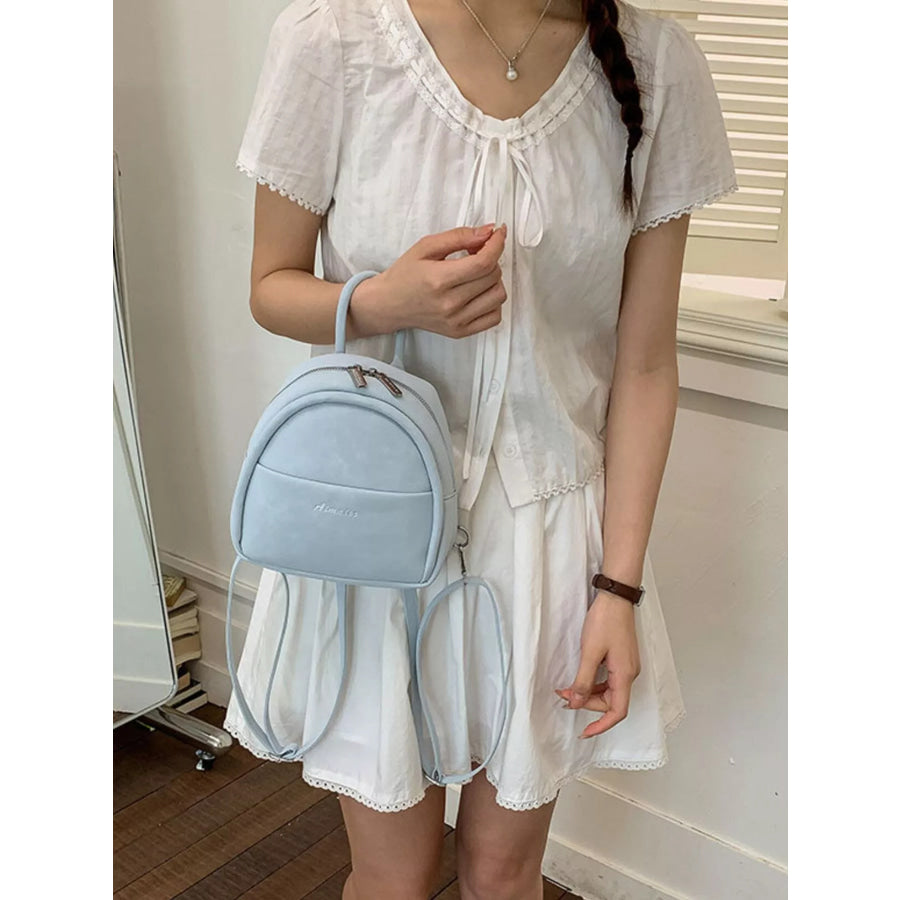 Adjustable Strap Mini Backpack Bag Apparel and Accessories