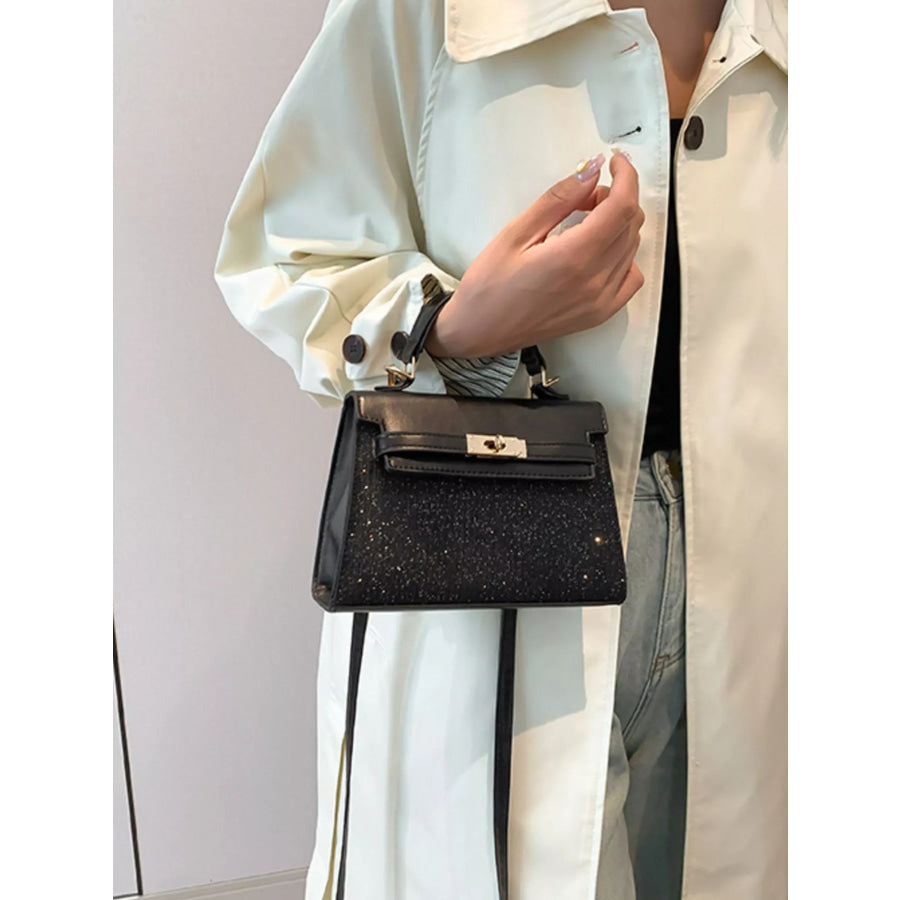 Adjustable Strap Mini Crossbody Bag Black / One Size Apparel and Accessories