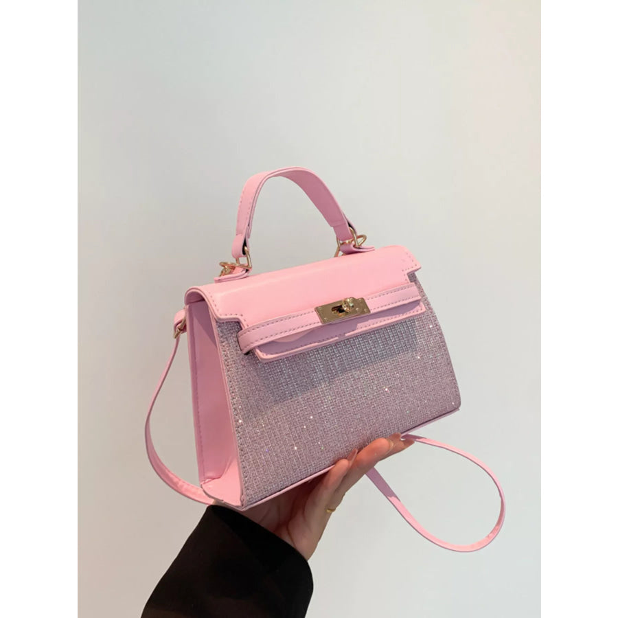 Adjustable Strap Mini Crossbody Bag Pink / One Size Apparel and Accessories