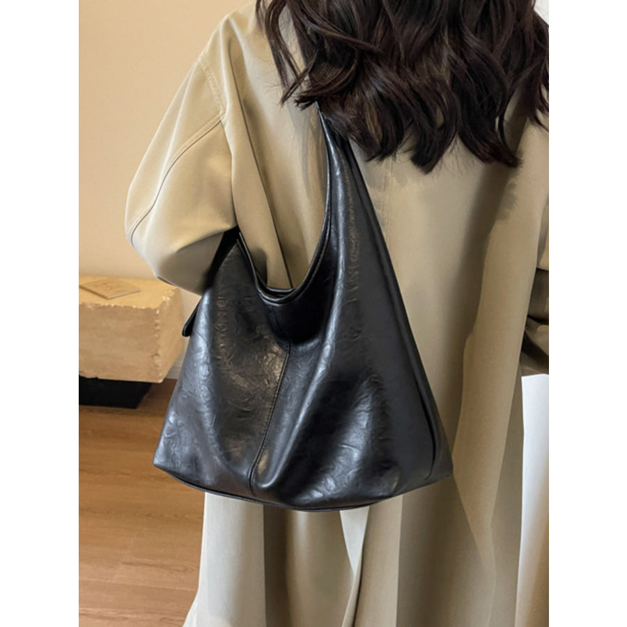 Adjustable Strap Shoulder Bag Black / One Size Apparel and Accessories