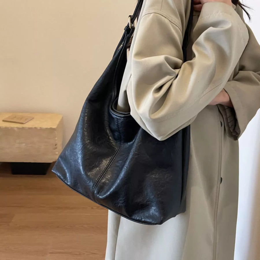 Adjustable Strap Shoulder Bag Black / onesize Apparel and Accessories